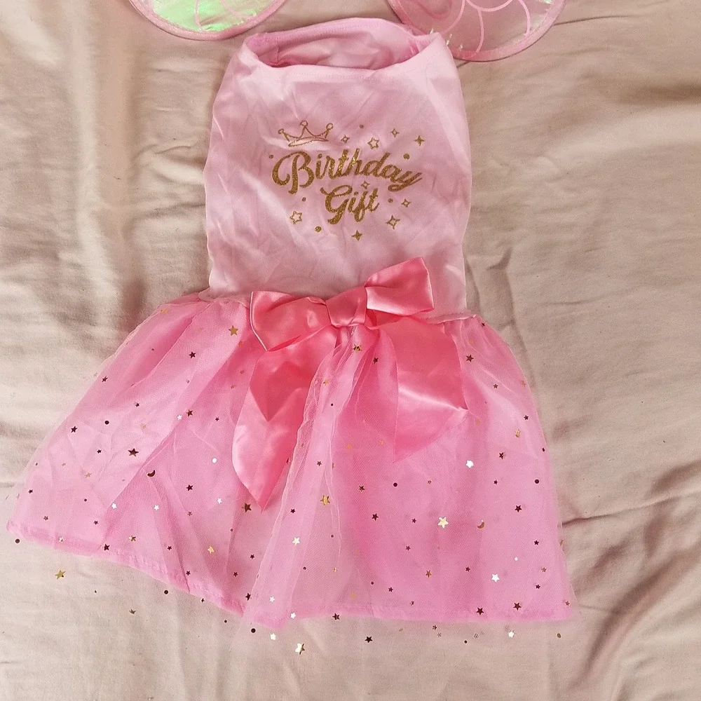 Funcredible birthday Fairy Costume Kids Pink Excellent Light Up Wings Girl Dress